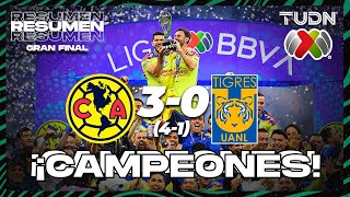 HIGHLIGHTS  América 3 41 0 Tigres  AP2023  Final VUELTA  TUDN [upl. by Llerot693]