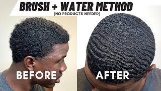 Brush  Water Method  How To Get 360 Waves NO PRODUCTS [upl. by Todd72]