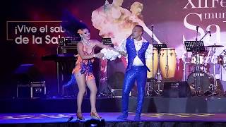 Diana Cuenca y Jhon Freddy Leudo Subcampeones Salsa Caleña Festival Mundial de Salsa 2017 [upl. by Yelsgnik]