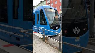 Tramway to Sickla line 30 departing from Sundbybergs centrum [upl. by Hawk169]