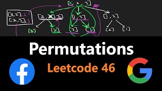 Backtracking Permutations  Leetcode 46  Python [upl. by Wiskind]