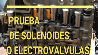 COMO PROBAR SOLENOIDES DE TRANSMISIÓN AUTOMÁTICA [upl. by Laerdna4]