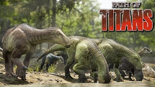 Iguanodonte CHEGOU NOVO DINOSSAURO Encontrei Uma Nova Família  Path Of Titans 17 [upl. by Adnamma286]