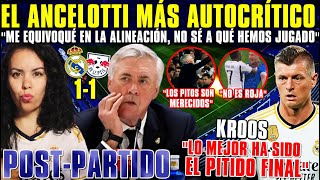 💥ANCELOTTI quotMe EQUIVOQUÉ NO SÉ a qué HEMOS JUGADOquot  KROOS EXPLOTA quotLo MEJOR el PITIDO FINALquot [upl. by Dobrinsky]