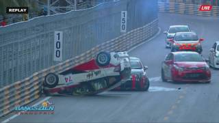 RAAT Bangsaen Endurance by Toyota 2017 Bangsaen Grand Prix Hard Crash Flip [upl. by Arick]