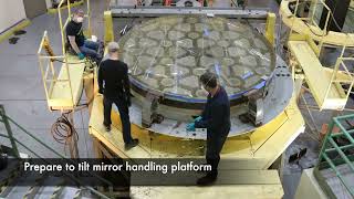 Shane Telescope 3m Mirror Recoating Project 20220210 Timelapse [upl. by Condon458]