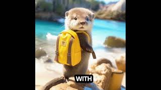 Small Otter way to Picnic cute animals ytshorts shortsvideo trending otter [upl. by Feeney]