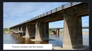 Puente Carretero del Río Salado en Villanueva Partido de General Paz Buenos Aires Argentina [upl. by Lindblad]