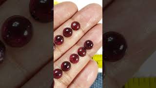 Natural Almandine Garnet Cabochons [upl. by Nylarak]