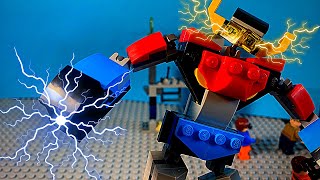 LEGO Stop Motion An alternative way to build LEGO Creator 31124 SuperRobot [upl. by Avonasac830]