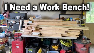 Building a Garage Workbench with Storage Out Of Scrap Wood [upl. by Slack]