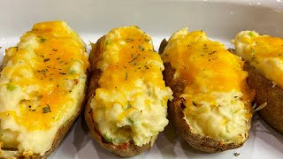 EASIEST Twice Baked Potatoes Quick amp Easy [upl. by Millur]