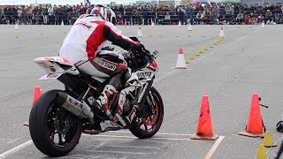 MOTO GYMKHANA  ZX10R YZFR6 WR450F DRZ400SM [upl. by Lorsung]