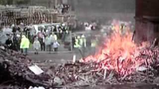 Fred Dibnah Demolishing His Last Chimney [upl. by Ailerua]