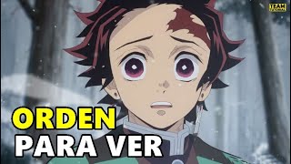 Cual es el ORDEN para Ver Kimetsu no Yaiba [upl. by Nitniuq851]