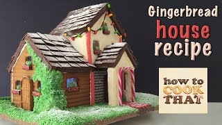 GINGERBREAD HOUSE RECIPE TUTORIAL How To Cook That Ann Reardon [upl. by Allac]