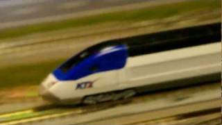 N scale railroad model KTX Sancheon and CRH 3 [upl. by Nrobyalc]