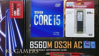 intel Core i5 10400 GIGABYTE B560M DS3H AC Biostar RX560 Satisfying Gaming PC Build Benchmark [upl. by Hajidak]