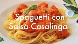 Spaghetti o espaguetis con Salsa Casalinga estilo La Tagliatella  Recetas de Pasta ✅ [upl. by Radley]