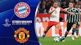 Bayern vs Manchester United Extended Highlights  UCL Group Stage MD 1  CBS Sports Golazo [upl. by Muncey]