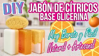 JABÓN DE CÍTRICOS BASE GLICERINA FÁCIL Y BARATO – DIY VEGANO – Mixi [upl. by Launam]