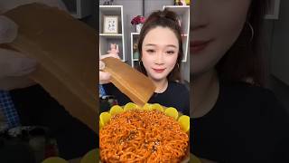 Spicy noodles eating challenge mukbang noodles asmreating newmukbanger [upl. by Ettevroc]