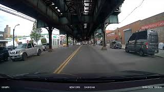 Last minute lane change  biker runs red light  stop sign right of way  Viofo A139 PRO 20241012 [upl. by Cullin]