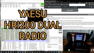 DUAL TRANSCEIVER  HRI200 Box YAESU FTM300 [upl. by Ettenauq261]