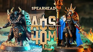 Stormcast vs Slaves To Darkness Warhammer Battle  AOS Spearhead [upl. by Skolnik]