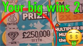 YOUR BIG SCRATCHCARD WINS 2 [upl. by Furtek]