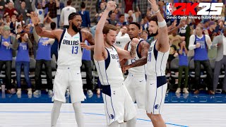 NBA 2K25  Luka Doncic EPIC Game winner at the buzzer  Mavs vs Rockets final moments of the game [upl. by Nee]