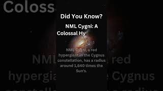 NML Cygni A Colossal Hypergiant space cosmos spacefacts NMLCygni HypergiantStar Cygnus [upl. by Ttirrem]