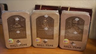 2005 Upper Deck Hall of Fame  3 box break HOFer time [upl. by Aldarcy407]