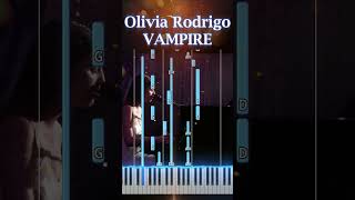 Vampire  Olivia Rodrigo  Piano tutorial intermediate 🎹 pianotutorial PianoCover OliviaRodrigo [upl. by Ware]