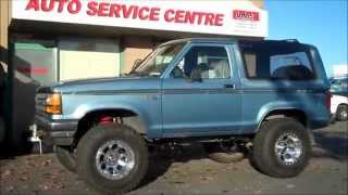 Skyjacker 4 lift Ford Bronco II at Dales Auto Service Surrey BC Canada [upl. by Glendon]