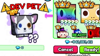 I Traded 11 DEV PET for THIS in Pet Simulator 99 [upl. by Je]