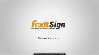 How to get documents signed on large scale  e Signature  Foxit [upl. by Larrej]