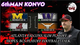 Slim chances for the Atlanta Falcons playoff hopes BCS playoffs Talk [upl. by Aicilf]