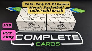 201920 amp 202021 Panini Mosaic Basketball CelloMulti Break [upl. by Lledyr920]