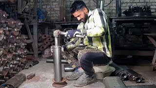 Amazing Technique of Making An Exhaust Muffler  Manufacturing of Rikshaw Silencer [upl. by Donaldson281]