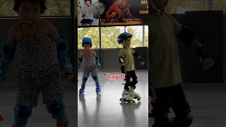 Skating journey 1 to 7 days viralvideo shortvideo [upl. by Casandra]