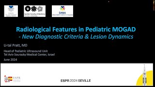 Radiological features in pediatric MOGAD  by Dr LiTal Pratt [upl. by Noek]