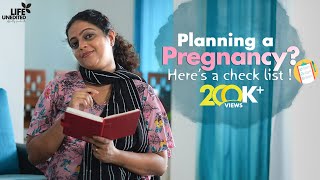 Planning a Pregnancy Here’s a check list PrePregnancy Checklist  Aswathy Sreekanth [upl. by Rot]