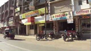 Rickshaw ride to Navsari Railway Station Gujarat India  18th February 2011 [upl. by Trude]