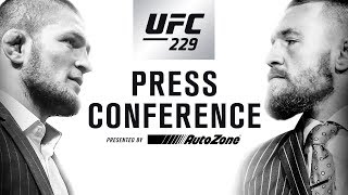 UFC 229 Press Conference Khabib vs McGregor [upl. by Prud]