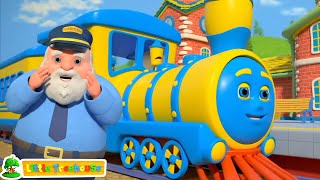 All Aboard Singing the Wheels on the Train Song for Kids by Little Treehouse [upl. by Maril]