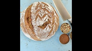 Quinoa Teff and chia sourdough bread [upl. by Eddana]