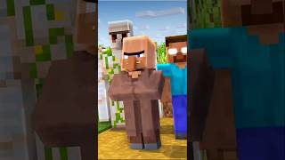 Villager has bodyguards ☠️ minecraft shorts [upl. by Neron]