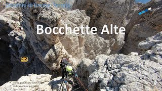 Ferrata Bocchette Alte Dolomiti di Brenta [upl. by Arekahs]