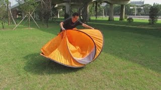 Folding Instruction Video for a 2 Person Pop Up Tent 2 Seconds Tent [upl. by Lacefield]